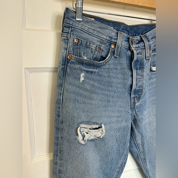 Levi's Premium 501 S Skinny Jeans Can't Touch This - Medium Wash - Picture 8 of 17